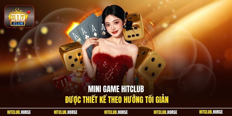Mini game HITCLUB được thiết kế theo hướng tối giản